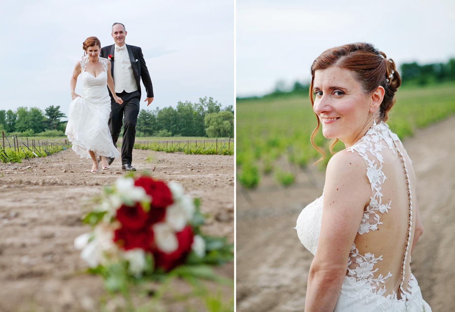 Julie et Christian, mariage à Dunham.